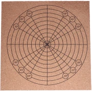 Cork macramé board 20x20 cm - Natural