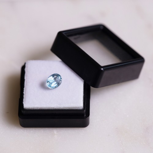 Oval Aquamarine 7.2x5.6 mm - 0.90 cts