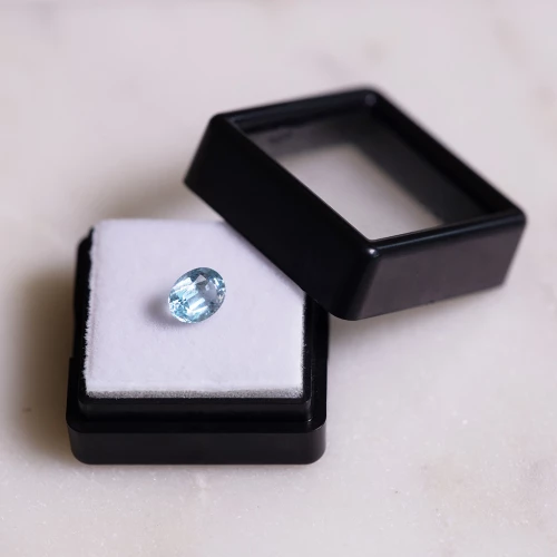 Oval Aquamarine 7.2x5.6 mm - 0.90 cts