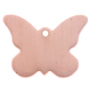 Butterfly pendant 19x25 mm for Efcolor overglaze powder in copper x1