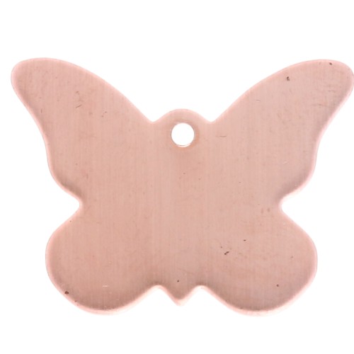 Butterfly pendant 19x25 mm for Efcolor overglaze powder in copper x1
