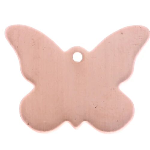 Butterfly pendant 19x25 mm for Efcolor overglaze powder in copper x1