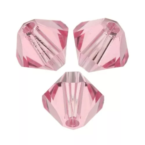 PureCrystal 5328 Crystal Bicones 3mm Light Rose x50