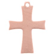 Cross pendant 24x17 mm for Efcolor overglaze powder in copper x1|raw }}