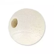 Wooden round beads 8mm Pearly white x20