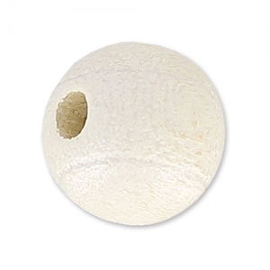 Wooden round beads 8mm Pearly white x20