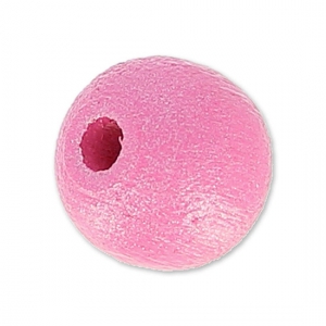 Wooden round beads 6mm Pink Pearl x25
