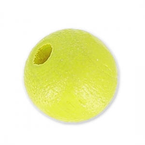 Wooden round beads 6mm yellow Pearl x25