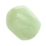 Irregular baroque bead in translucent resin 19x15 mm - Marbled lichen x1