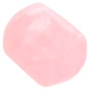 Irregular baroque bead in translucent resin 22x17 mm - Light pink marbled x1|raw }}