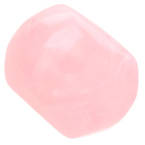 Irregular baroque bead in translucent resin 22x17 mm - Light pink marbled x1