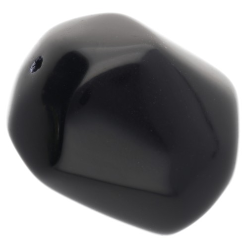 Irregular baroque bead in opaque resin 22x17 mm - Black x1