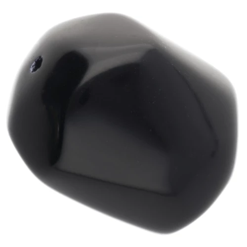 Irregular baroque bead in opaque resin 22x17 mm - Black x1