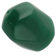 Irregular baroque bead in opaque resin 22x17 mm - Emerald green x1|raw }}