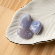 Flat irregular bead in opaque resin 25x20 mm - Marbled glacier grey x1