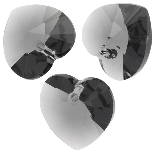 PureCrystal 6228 Heart 14,4x14mm Graphite x1