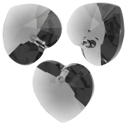 PureCrystal 6228 Heart 14,4x14mm Graphite x1