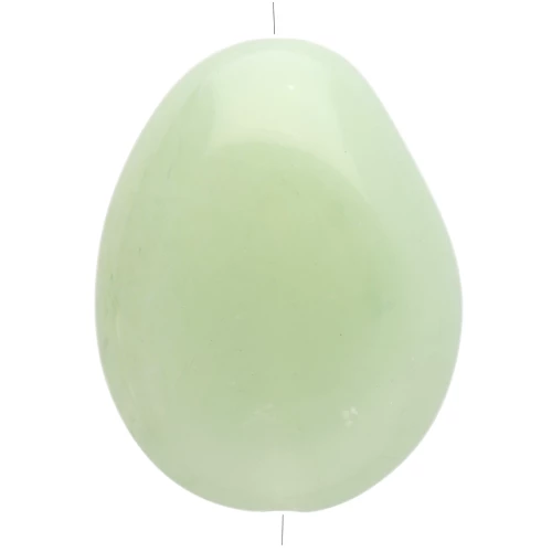 Flat irregular bead 22x17 mm in translucent resin - Marbled lichen x1