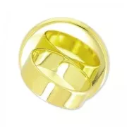 Raw setting ring base with 25mm setting fine Gold plated x1