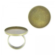 Raw setting ring base with 25mm setting Bronze tone x1|raw }}