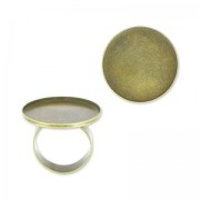 Raw setting ring base with 20mm setting Bronze tone x1