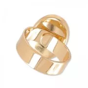 Raw setting ring base with 18x13mm setting Gold tone rose x1