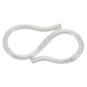 Hook clasp 15mm 925 Sterling Silver x1|raw }}