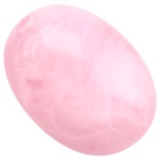 21x15 mm olive bead in translucent resin - Light pink marbled x1