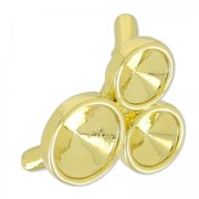 Ring clasp for cab 1122 for 4mm hollow plastik cord gold tone|raw }}