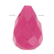 Faceted drop 6x9mm Fuchsia Agate x1|raw }}