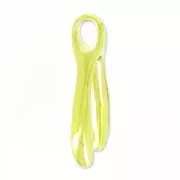 925 Sterling Silver wishbone pendant 19mm golden tone x1