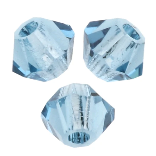 Bicone beads Preciosa - Rondelle Bead 3 mm - Malibu Blue x30