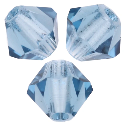 Bicone beads Preciosa - Rondelle Bead 4 mm - Malibu Blue x30