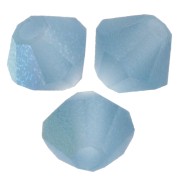 Bicone beads Preciosa - Rondelle Bead 4 mm - Malibu Blue AB Matt x30