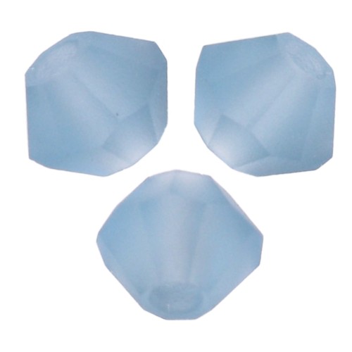 Bicone beads Preciosa - Rondelle Bead 3 mm - Malibu Blue Matt x30