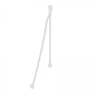 Spacer serpentine  5/7 cm 925 Silver x2