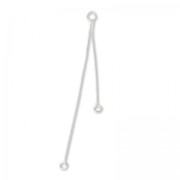 Spacer serpentine 3/5 cm 925 Silver x2