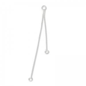 Spacer serpentine 3/5 cm 925 Silver x2