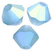 Beads Preciosa - Rondelle Bead 5 mm - Malibu Blue AB Matt x12|raw }}