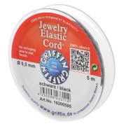 0.5 mm Stretch Magic Elastic Cord - Black x5m