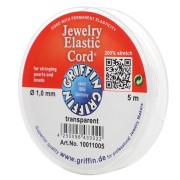 1 mm Stretch Magic Elastic Cord - Transparent x5m|raw }}