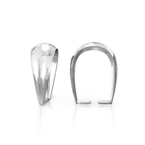 925 Sterling Silver Pendant Holder 7x3mm x1