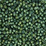 Rocaille Miyuki 11/0 3764 - Fancy Lined Soft Chartreuse Green x8g