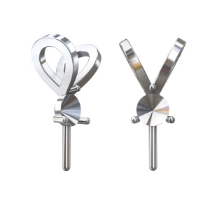 925 Sterling Silver Pendant Holder 5818 8 mm x1