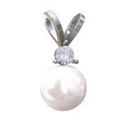 925 Sterling Silver Pendant Holder 5818 8 mm x1