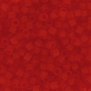 Miyuki Delica 11/0 DB0745 - Matte Transparent Red Orange x8g
