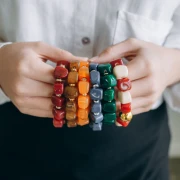 Irregular cube bead 15x13 mm in opaque resin - Black x1