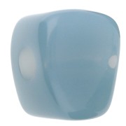 Irregular cube bead 15x13 mm in transparent resin - Celadon blue x1