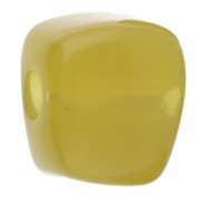 Irregular cube bead 15x13 mm in transparent resin - Lime x1|raw }}