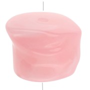 16x20 mm irregular beads in translucent acrylic - Light pink x4|raw }}